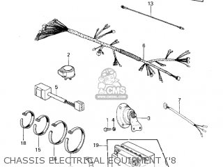 CHASSIS ELECTRICAL EQUIPMENT ('8 - KZ440A4 LTD 1983 USA CANADA