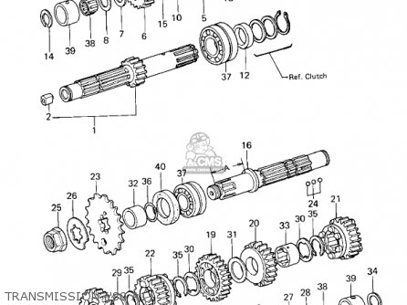 TRANSMISSION ('80 A1) - KZ440A4 LTD 1983 USA CANADA