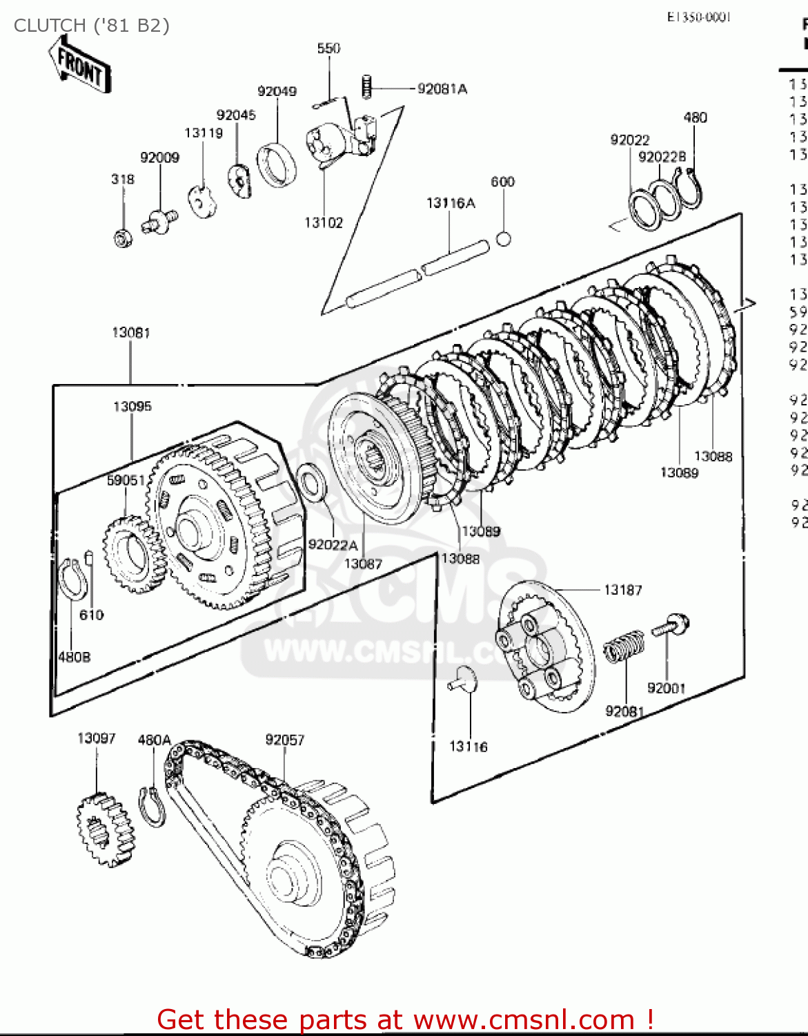 CLUTCH ('81 B2) KZ440B1 1980 USA / MPH