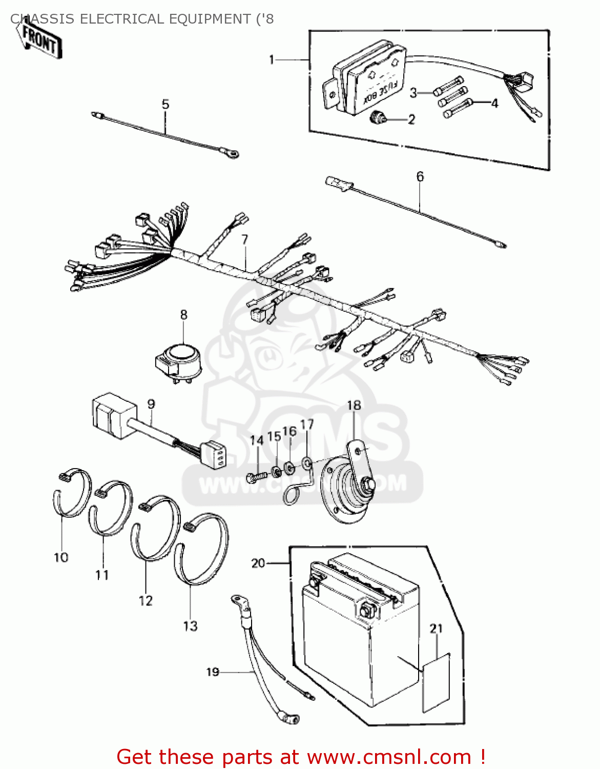 CHASSIS ELECTRICAL EQUIPMENT ('8 KZ440B1 1980 USA / MPH
