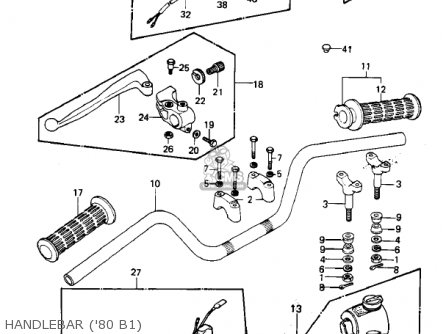 HANDLEBAR ('80 B1) - KZ440B1 1980 USA / MPH
