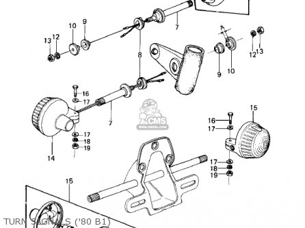 TURN SIGNALS ('80 B1) - KZ440B1 1980 USA / MPH