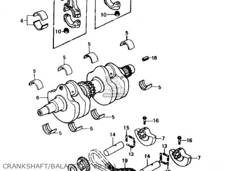 CRANKSHAFT/BALANCER ('80 B1) - KZ440B1 1980 USA / MPH