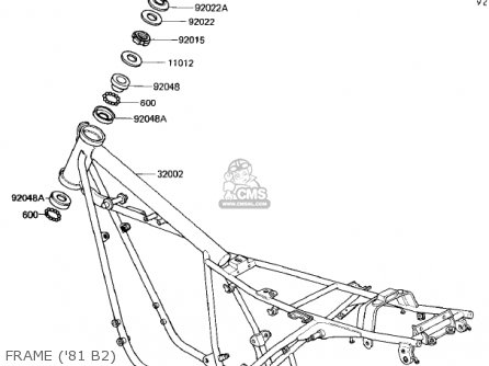 FRAME ('81 B2) - KZ440B1 1980 USA / MPH