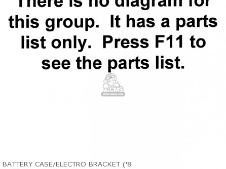 BATTERY CASE/ELECTRO BRACKET ('8 - KZ440B1 1980 USA / MPH