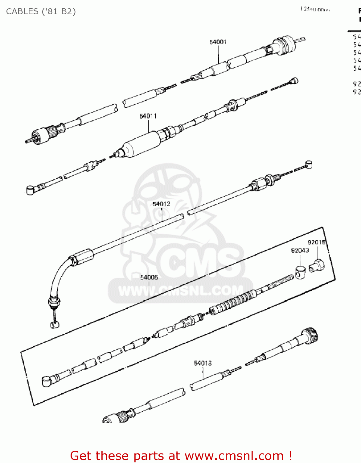 CABLES ('81 B2) KZ440B2 1981 USA / MPH