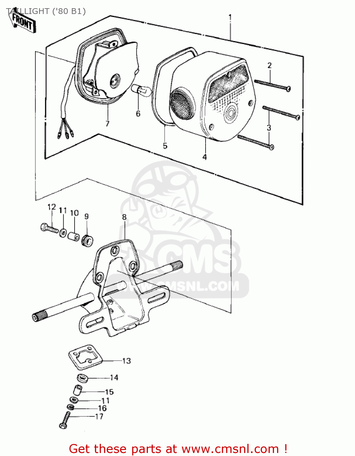 TAILLIGHT ('80 B1) KZ440B2 1981 USA / MPH