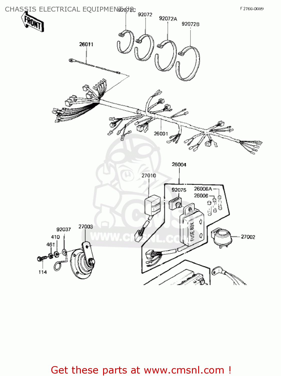 CHASSIS ELECTRICAL EQUIPMENT ('8 KZ440B2 1981 USA / MPH