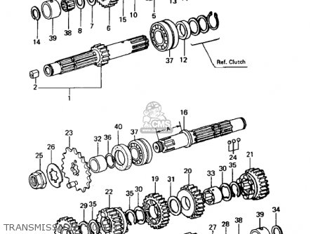 TRANSMISSION ('80 B1) - KZ440B2 1981 USA / MPH