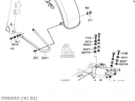 FENDERS ('81 B2) - KZ440B2 1981 USA / MPH
