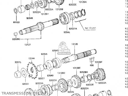 TRANSMISSION ('81 B2) - KZ440B2 1981 USA / MPH