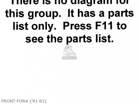 FRONT FORK ('81 B2) - KZ440B2 1981 USA / MPH