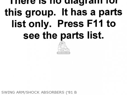 SWING ARM/SHOCK ABSORBERS ('81 B - KZ440B2 1981 USA / MPH