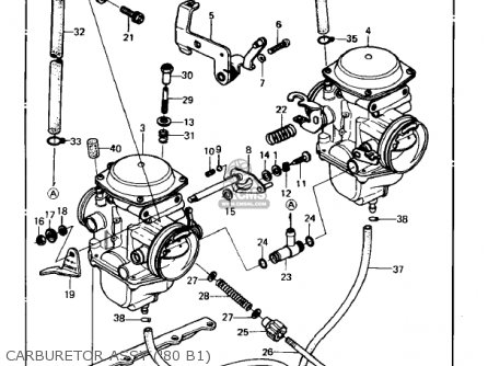 CARBURETOR ASSY ('80 B1) - KZ440B2 1981 USA / MPH