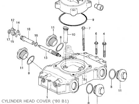 Kawasaki KZ440B2 1981 USA / MPH parts lists and schematics