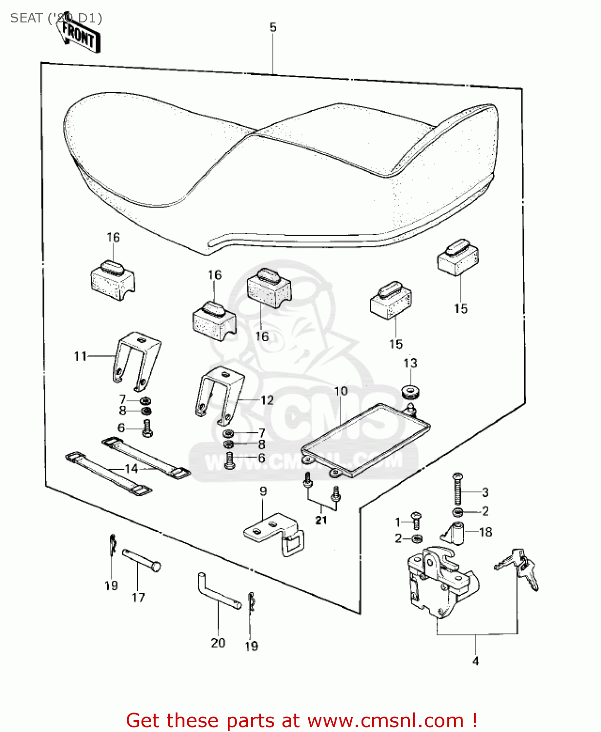 SEAT ('80 D1) KZ440D1 LTD 1980 USA CANADA / BELT DRIVE