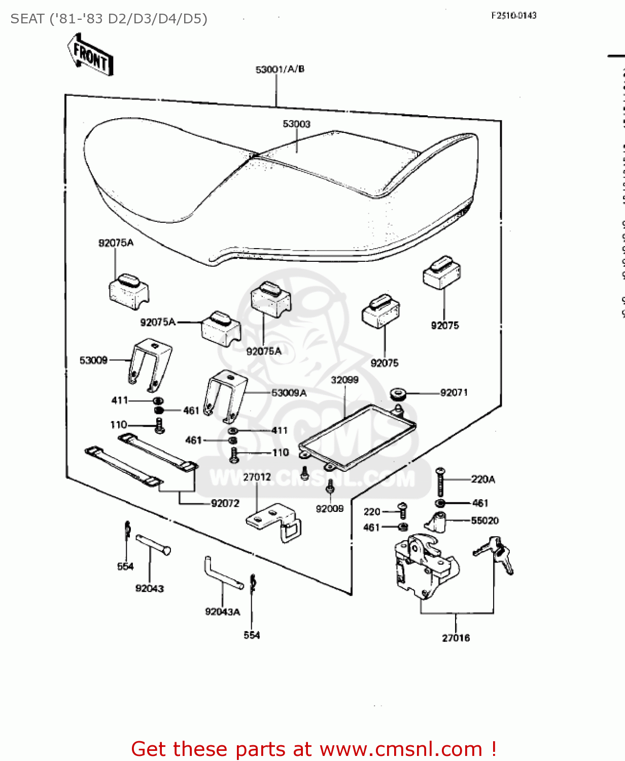 SEAT ('81-'83 D2/D3/D4/D5) KZ440D1 LTD 1980 USA CANADA / BELT DRIVE