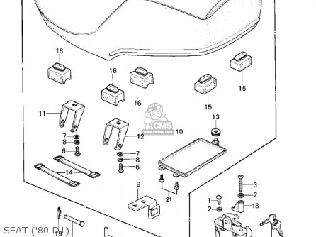 SEAT ('80 D1) - KZ440D2 LTD 1981 USA CANADA / BELT DRIVE