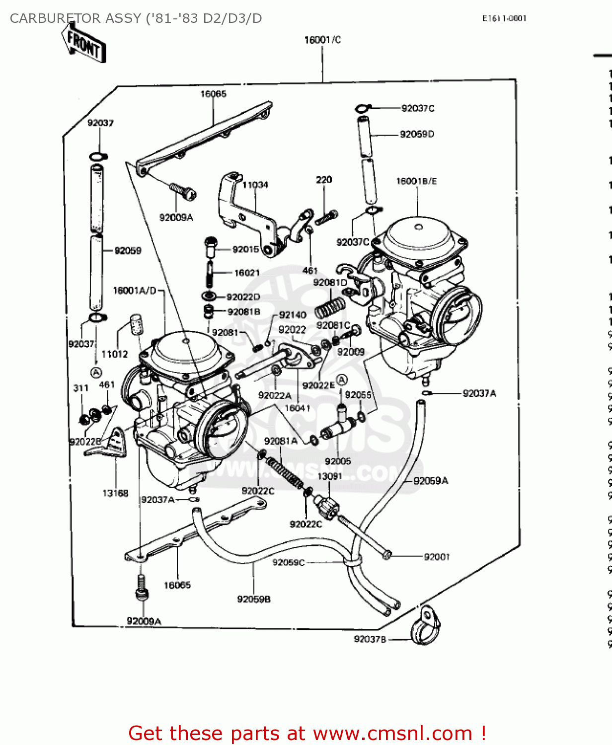 Kawasaki KZ440D2 LTD 1981 USA CANADA / BELT DRIVE ... 1981 xs650 wiring diagram 