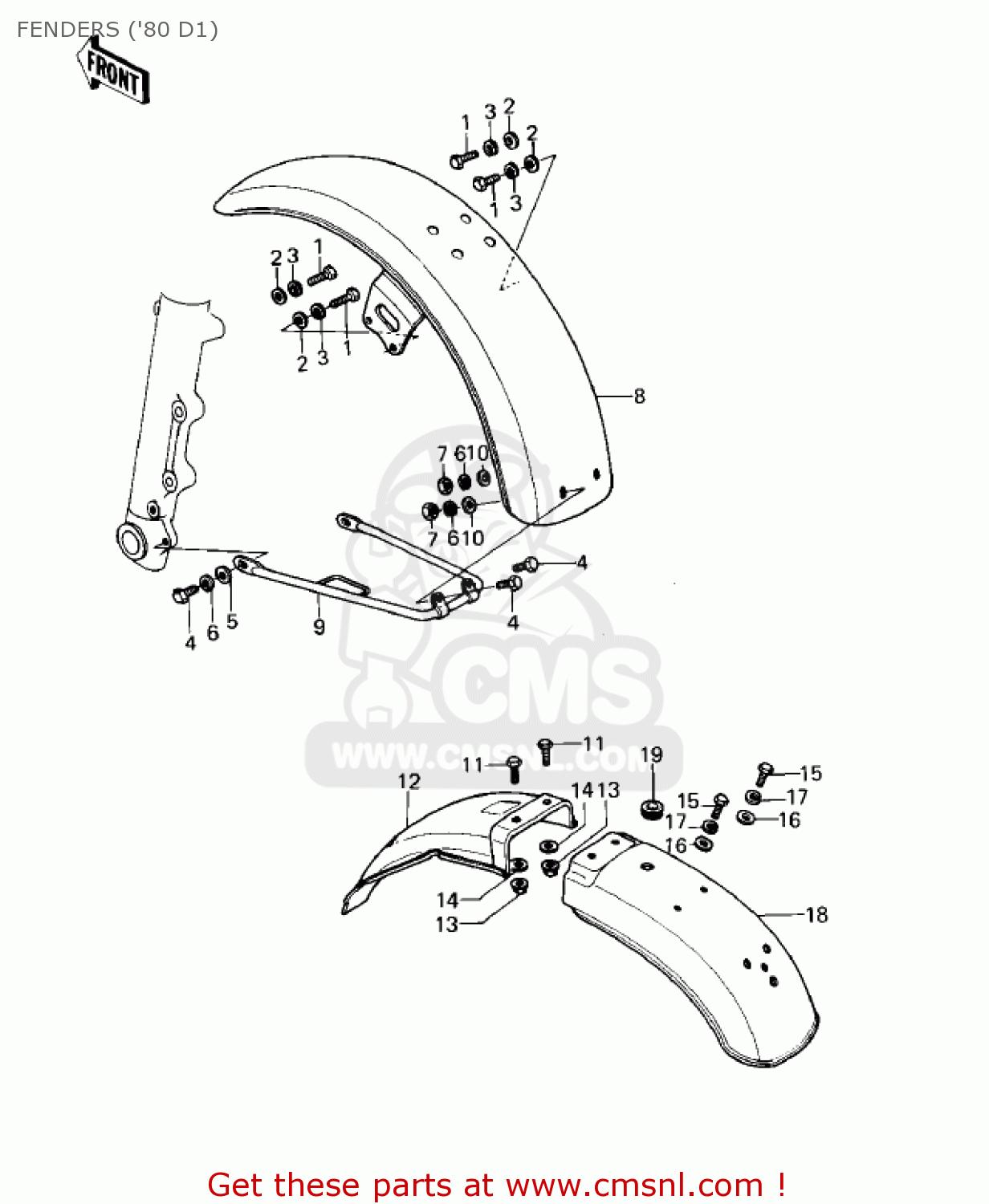 FENDERS ('80 D1) KZ440D4 LTD 1982 USA CANADA / BELT DRIVE