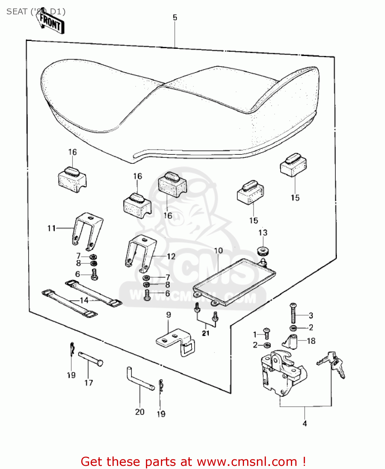 SEAT ('80 D1) KZ440D4 LTD 1982 USA CANADA / BELT DRIVE