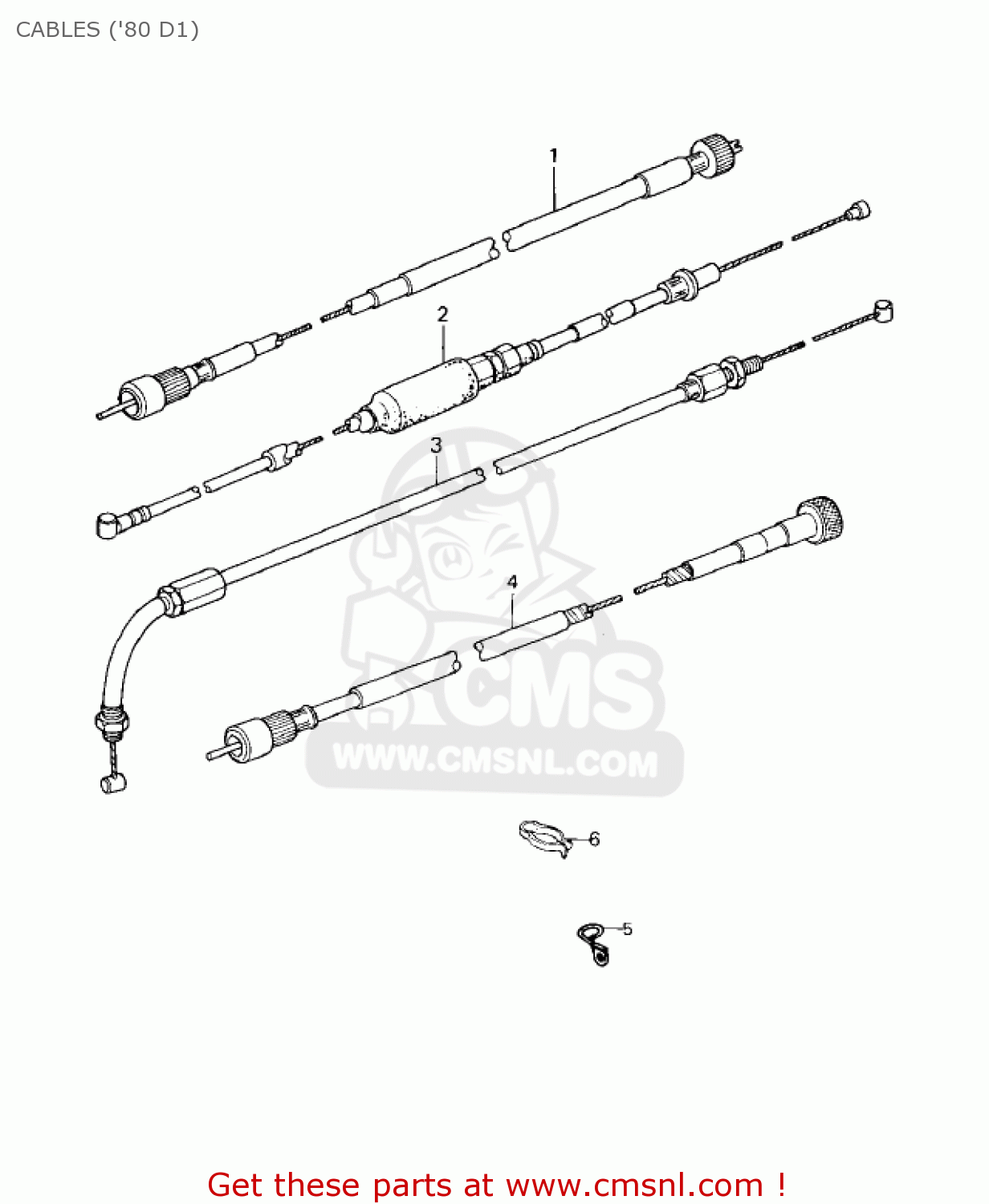 CABLES ('80 D1) KZ440D4 LTD 1982 USA CANADA / BELT DRIVE