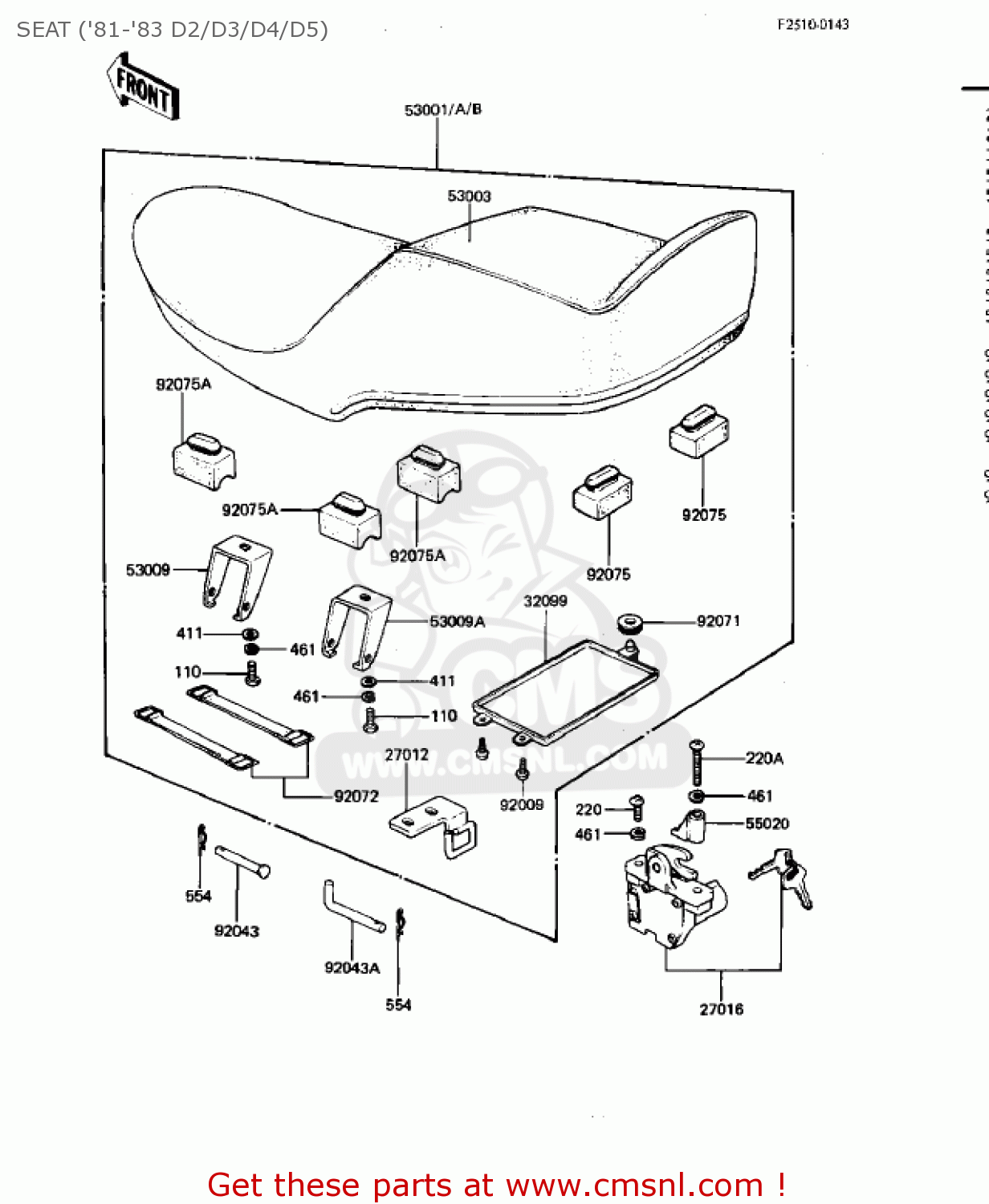 SEAT ('81-'83 D2/D3/D4/D5) KZ440D5 LTD 1983 USA CANADA / BELT DRIVE