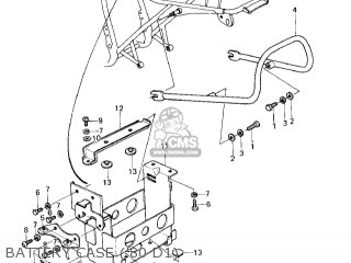 BATTERY CASE ('80 D1) - KZ440D5 LTD 1983 USA CANADA / BELT DRIVE