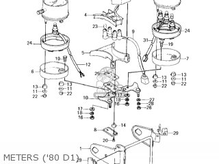 METERS ('80 D1) - KZ440D5 LTD 1983 USA CANADA / BELT DRIVE