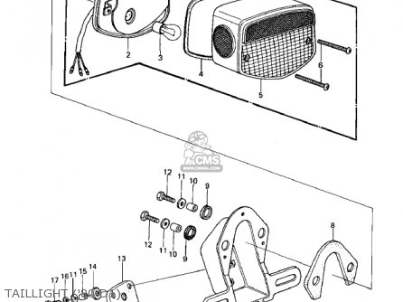 TAILLIGHT ('80 D1) - KZ440D5 LTD 1983 USA CANADA / BELT DRIVE