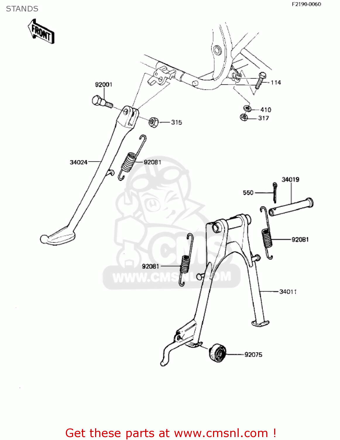 STANDS KZ440G1 1982 USA CANADA