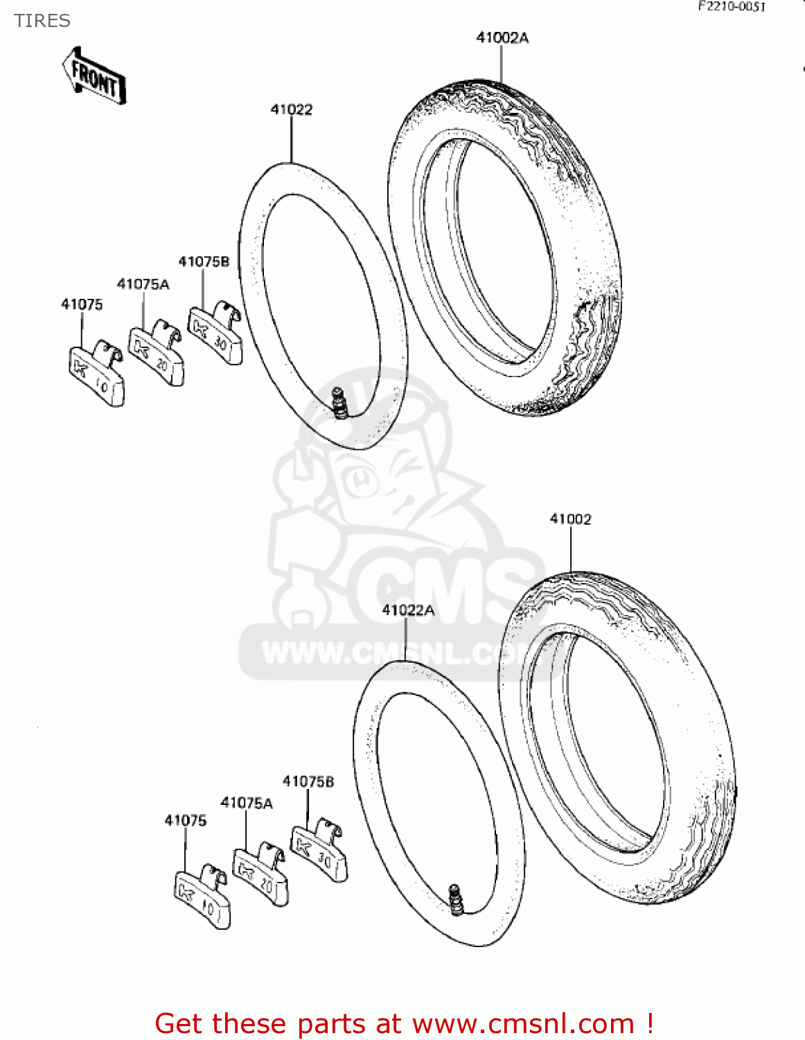 TIRES KZ440G1 1982 USA CANADA