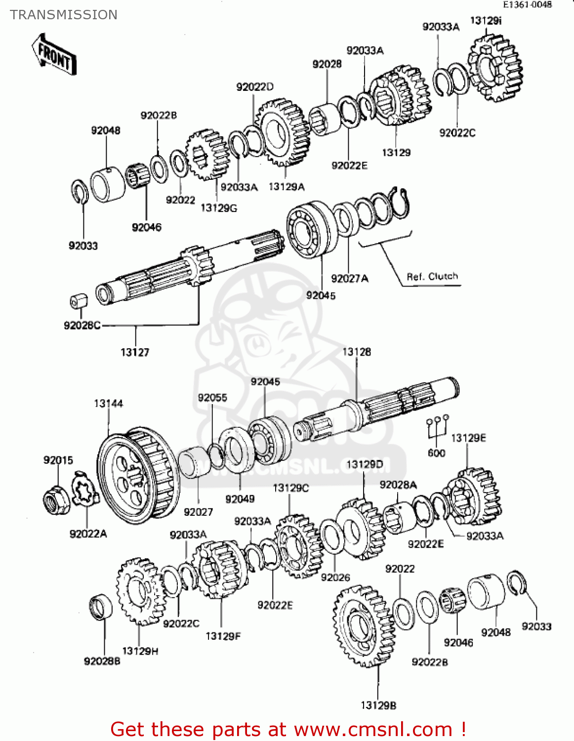 TRANSMISSION KZ440G1 1982 USA CANADA