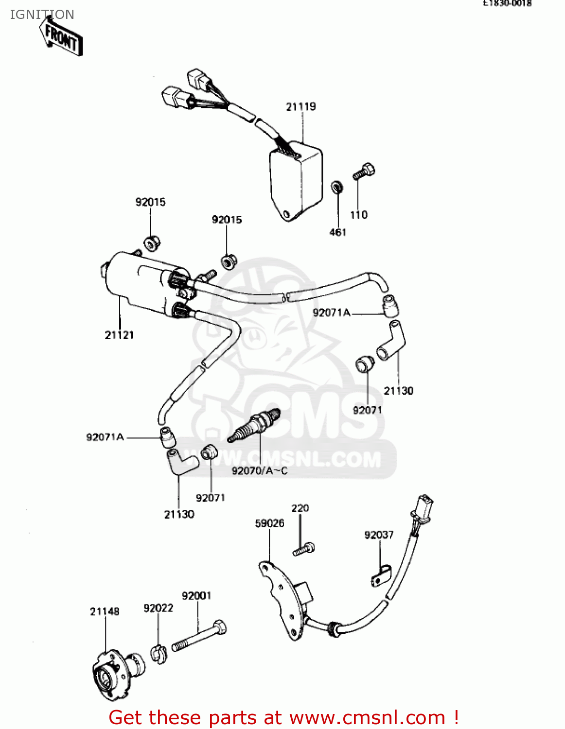 IGNITION KZ440G1 1982 USA CANADA