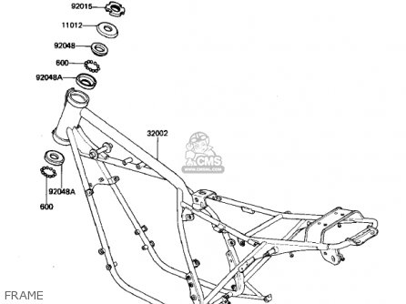 FRAME - KZ440G1 1982 USA CANADA