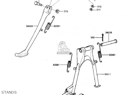 STANDS - KZ440G1 1982 USA CANADA