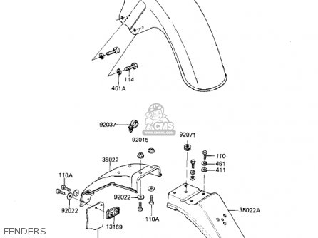 FENDERS - KZ440G1 1982 USA CANADA