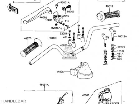 HANDLEBAR - KZ440G1 1982 USA CANADA