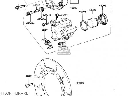 FRONT BRAKE - KZ440G1 1982 USA CANADA