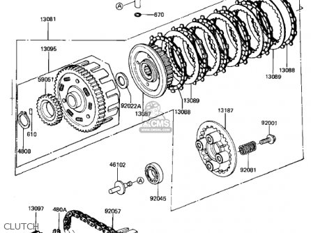 CLUTCH - KZ440G1 1982 USA CANADA