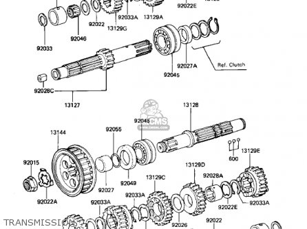 TRANSMISSION - KZ440G1 1982 USA CANADA
