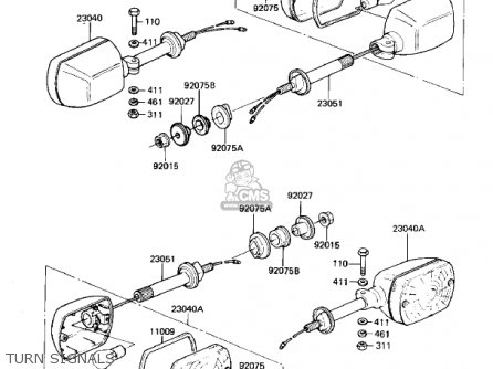 TURN SIGNALS - KZ440G1 1982 USA CANADA