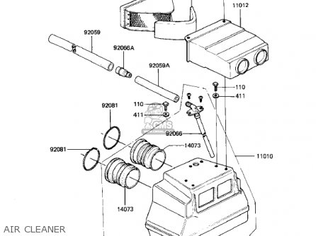AIR CLEANER - KZ440G1 1982 USA CANADA