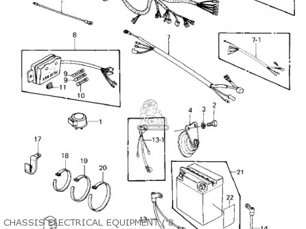 CHASSIS ELECTRICAL EQUIPMENT ('8 - KZ550A1 1980 USA CANADA