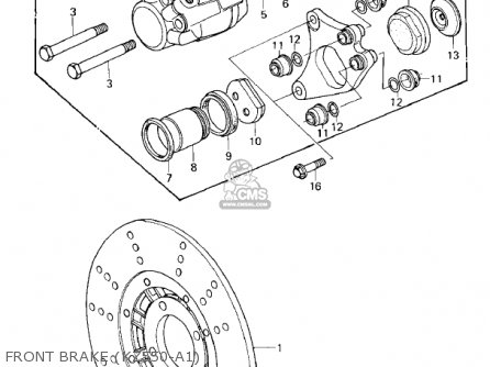 FRONT BRAKE (KZ550-A1) - KZ550A1 1980 USA CANADA