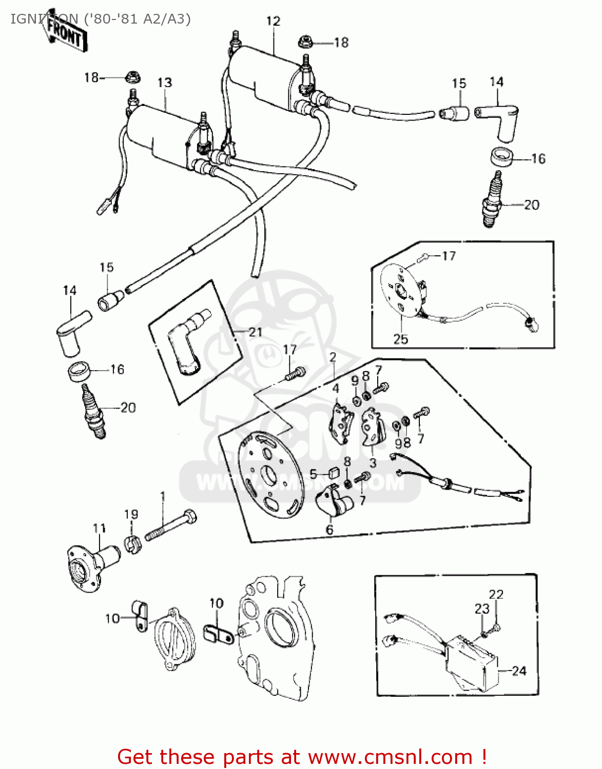 IGNITION ('80-'81 A2/A3) KZ550A2 1981 USA CANADA