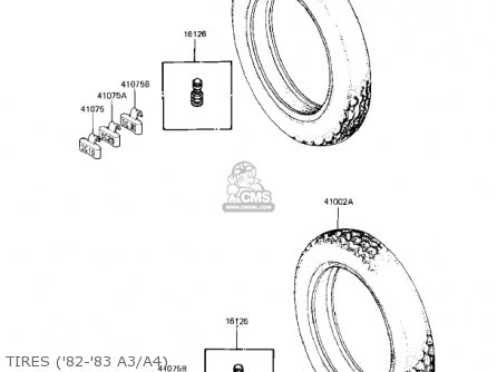 TIRES ('82-'83 A3/A4) - KZ550A2 1981 USA CANADA