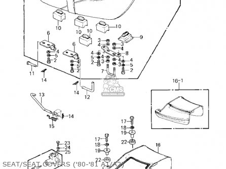 SEAT/SEAT COVERS ('80-'81 A1/A2) - KZ550A2 1981 USA CANADA