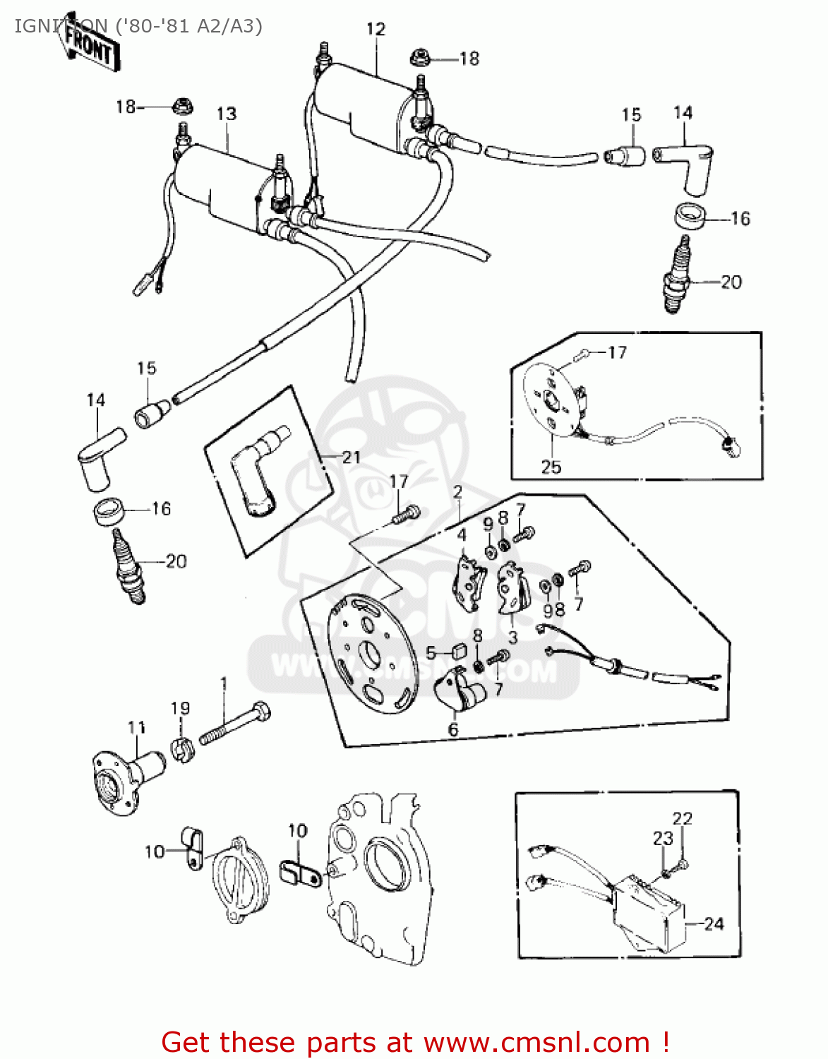 IGNITION ('80-'81 A2/A3) KZ550A3 1982 USA CANADA