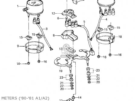 METERS ('80-'81 A1/A2) - KZ550A3 1982 USA CANADA